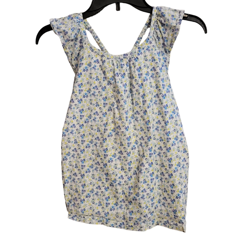 Mini Boden Blue Floral Tank Top